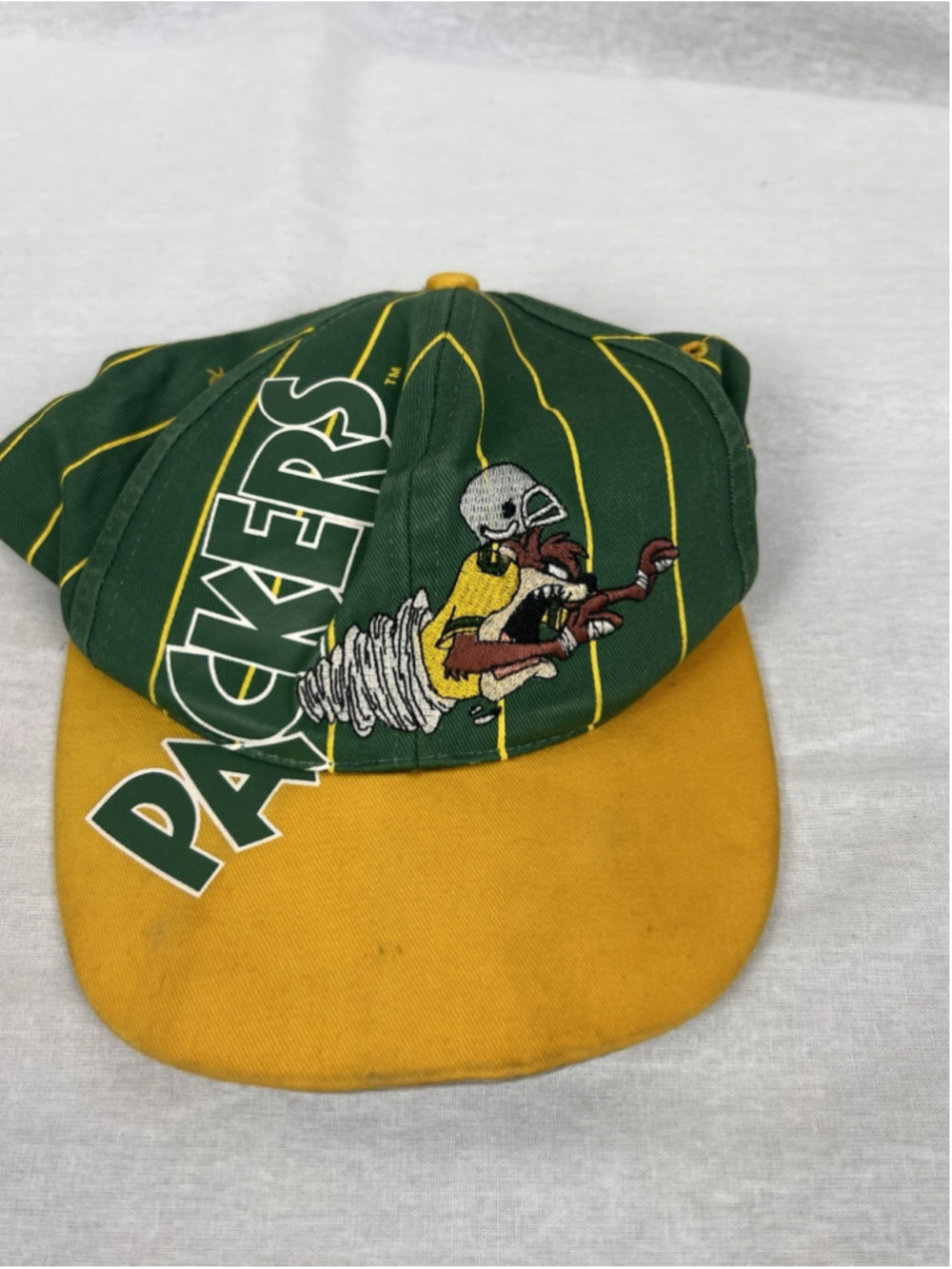 Vintage Green Bay Packers Snapback Hat Youth Taz- Looney Toons 1994 NFL